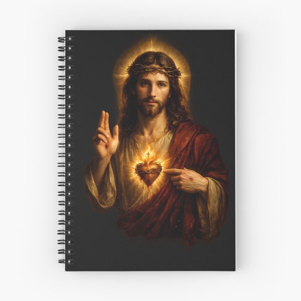 Item preview, Sacred Heart of Jesus – Divine Golden Light Christian Art designed and sold by Trove Designs.