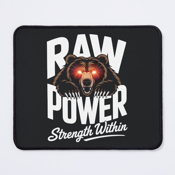 Item preview, Raw Power – Glowing Eyes Bear Strength designed and sold by Taans-Creation.