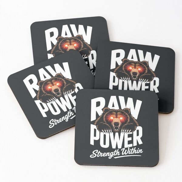 Item preview, Raw Power – Glowing Eyes Bear Strength designed and sold by Taans-Creation.