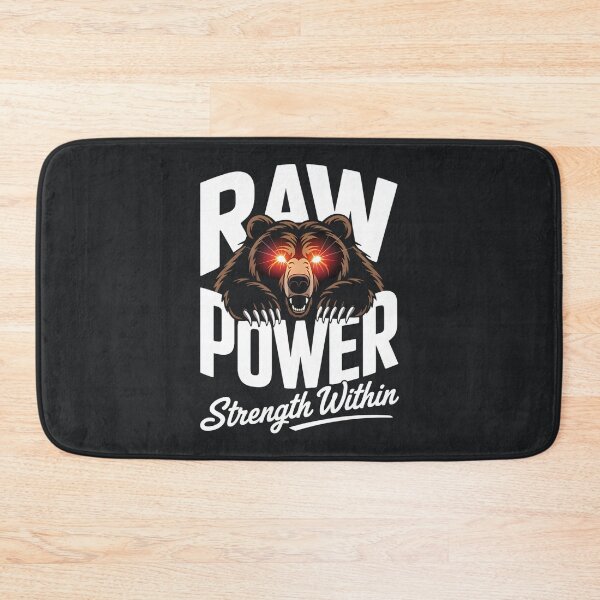 Item preview, Raw Power – Glowing Eyes Bear Strength designed and sold by Taans-Creation.