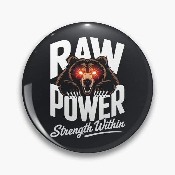 Item preview, Raw Power – Glowing Eyes Bear Strength designed and sold by Taans-Creation.