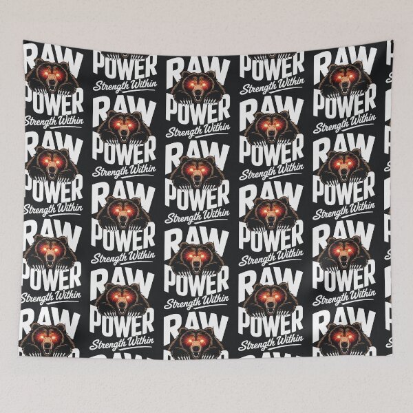 Item preview, Raw Power – Glowing Eyes Bear Strength designed and sold by Taans-Creation.