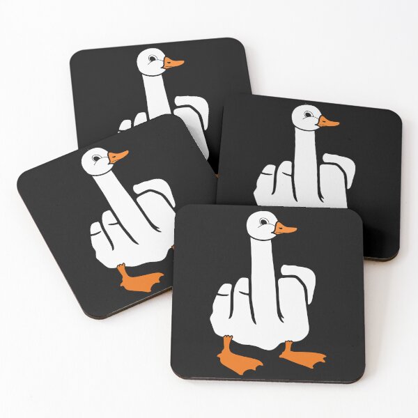 Item preview, The Middle Finger Duck - Funny Sarcasm graphic designed and sold by mazenyverxa.