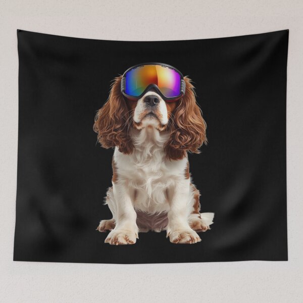 Item preview, Powder-Ready Cavalier King Charles Spaniel – Cute Ski Dog Art for Dog Lovers designed and sold by Fredster1966.