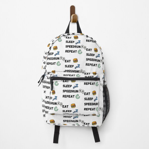 Item preview, Eat Sleep Speedrun Repeat – Fun Emoji Gamer Quote designed and sold by PHRASEandSTYLE.
