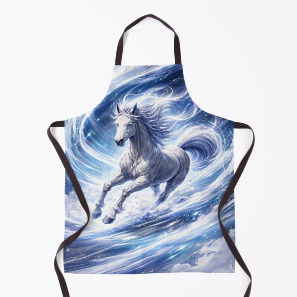 Item preview, Celestial Ice Horse – Frozen Wind Spirit designed and sold by Sksticker991.