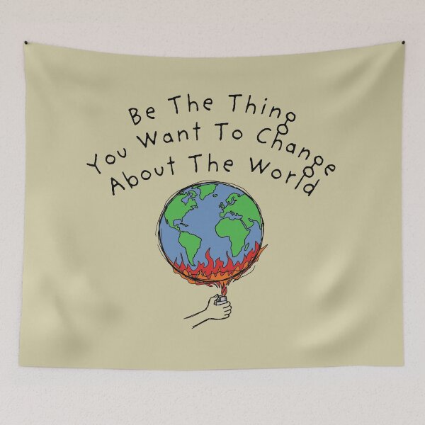 Item preview, Nonsense Doodle Malaphor Be The Change Idiom designed and sold by TackyTime.