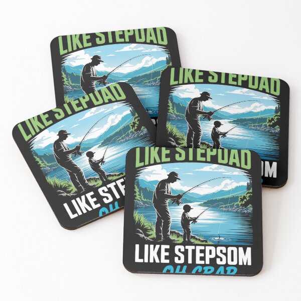 Item preview, Fishing Like Stepdad Like Stepson Oh Crap Summer Fishers designed and sold by genkihikki.