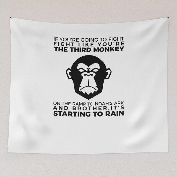 Item preview, Fight Like The Third Monkey On Noah's Ark V6 designed and sold by TeeTimeGuys.