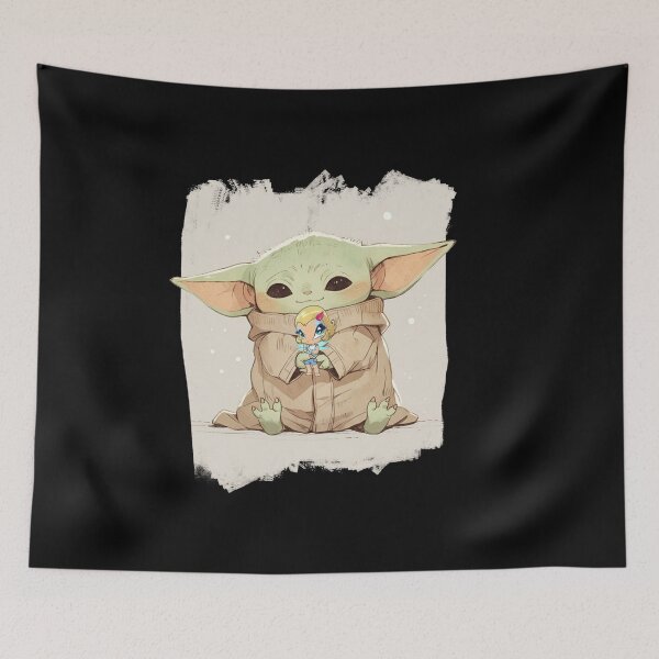 Item preview, BABY YODA WITH PIXIE LIVY designed and sold by LIS AND MELIVERSO.