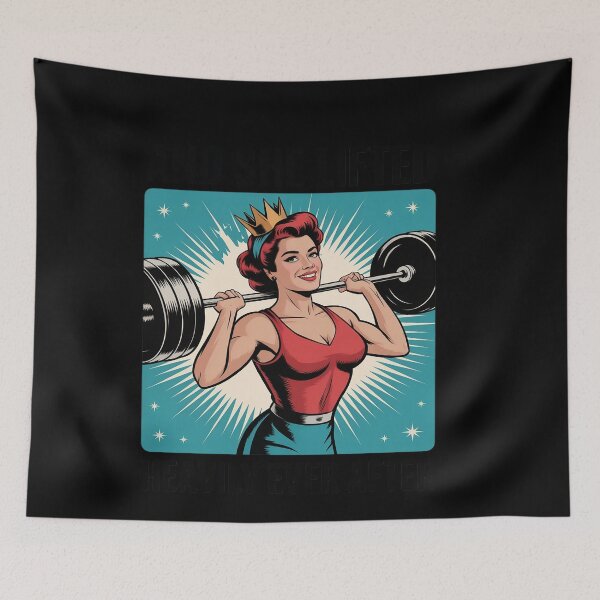 Item preview, Fitness Workout Weightlifting And She Lifted Heavily After designed and sold by genkihikki.