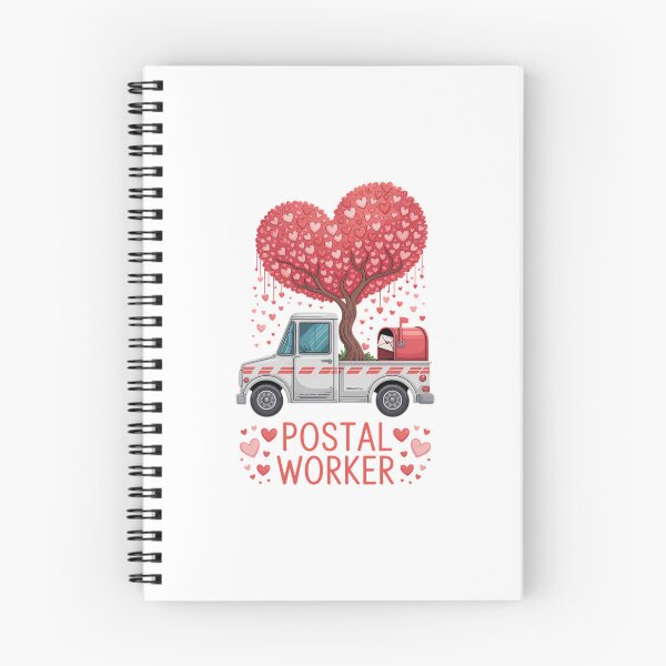 Item preview, Postal Worker Valentine's Day Postal Truck Mailman Mail Lady designed and sold by EllenJast.