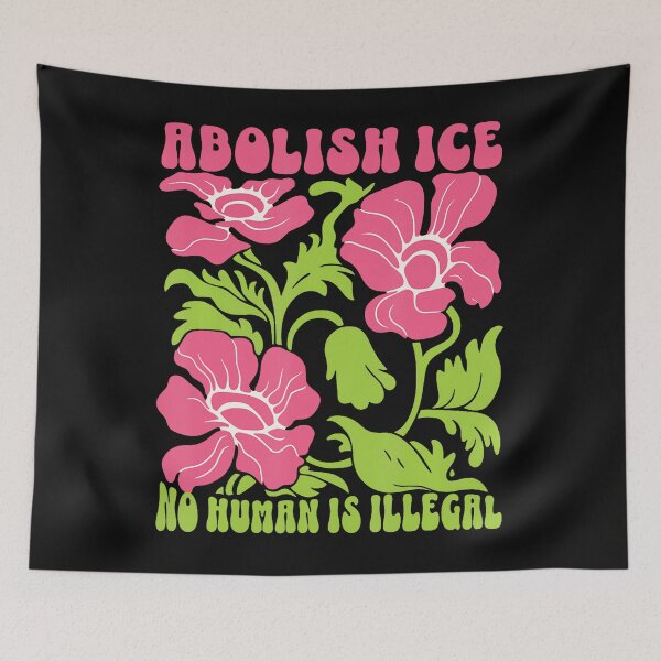Item preview, Abolish Ice No Human Is Illegal Protest Support designed and sold by rettigbariax.