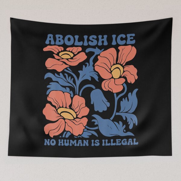 Item preview, Abolish Ice No Human Is Illegal designed and sold by rettigbariax.