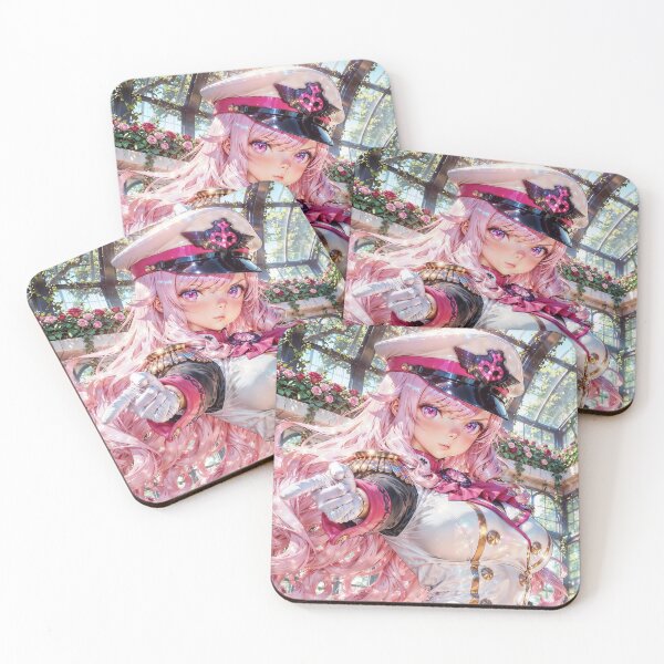 Item preview, Captain girl pink hair cute designed and sold by Tokyo Retro.