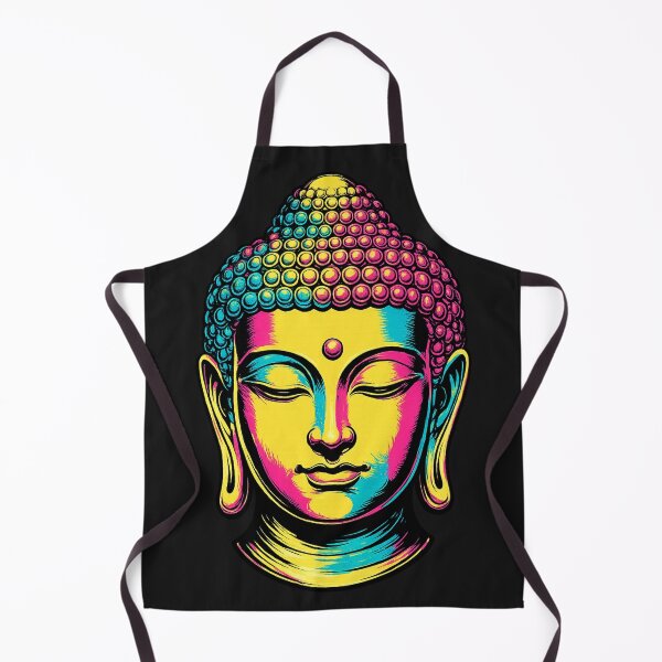 Item preview, Colorful Buddha Head Pop Art – Modern Zen Meditation Artwork designed and sold by Trove Designs.