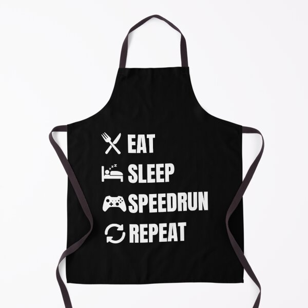 Item preview, Eat Sleep Speedrun Repeat – Bold Gamer Quote Layout designed and sold by PHRASEandSTYLE.