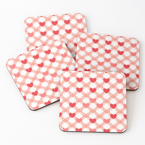 Item preview, Funda para iPhone con estampado geométrico de corazones rojos y rosados para San Valentín designed and sold by FestivityFinds.