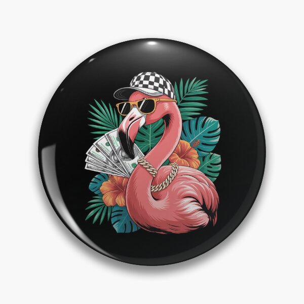 Item preview, Flamingo Gangsta Glasses Funny Summer Vibe Beach Lovers designed and sold by genkihikki.