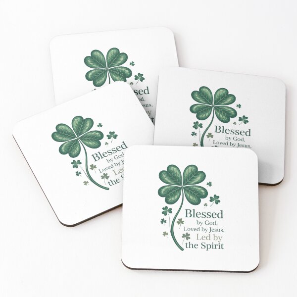 Item preview, Blessed by God Loved By Jesus St. Patrick's Day Christian designed and sold by EllenJast.