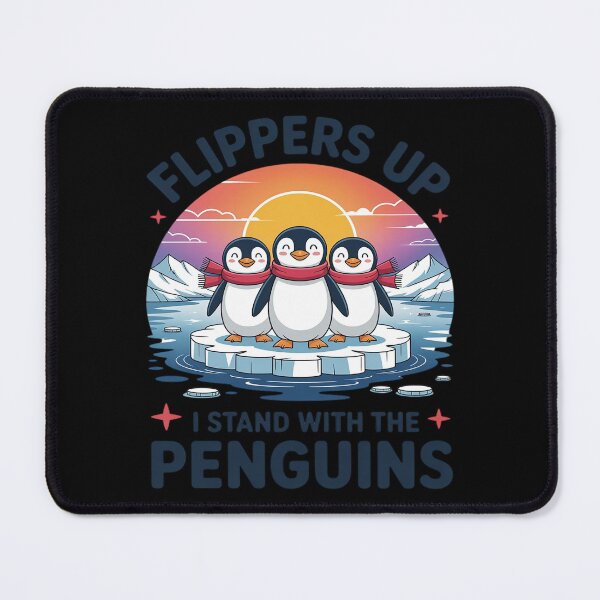 Item preview, Flippers Up I Stand With The Penguins Funny Penguin designed and sold by genkihikki.