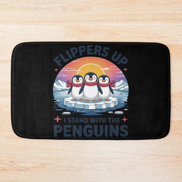Item preview, Flippers Up I Stand With The Penguins Funny Penguin designed and sold by genkihikki.