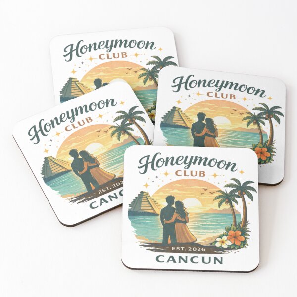 Item preview, Honeymoon Club Cancun – Est. 2026 Romantic Travel Design designed and sold by Memorph.