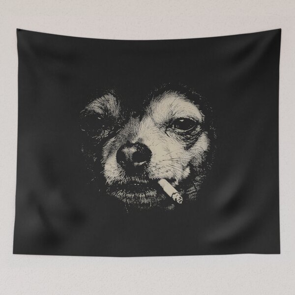 Item preview, Dog Smoking Cigarette Funny Chihuahua Meme  designed and sold by ArleneRowe.