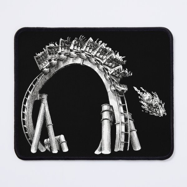 Item preview, Tram Detached from Roller Coaster Train on Loop designed and sold by Naux | Design & Illustration.