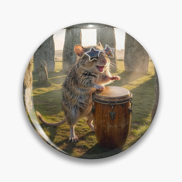 Item preview, Gigantic Jerboa bangs the Drum at Stonehenge designed and sold by Tridentulus.