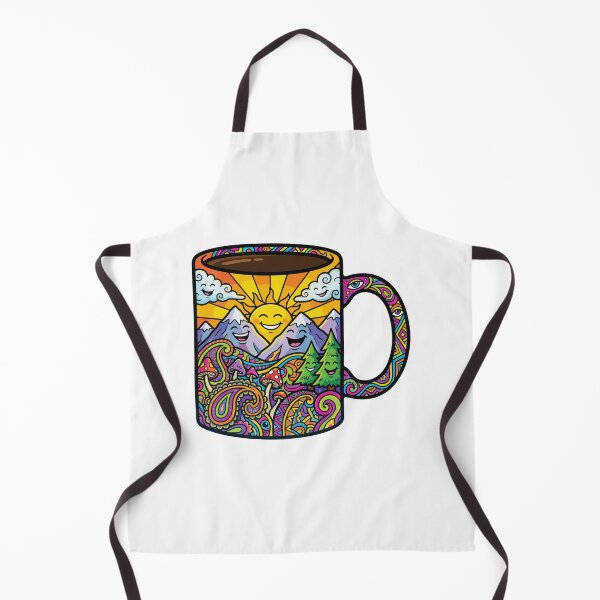 Item preview, Psychedelic Smiling Coffee Mug Nature Scene designed and sold by AliveStyle.
