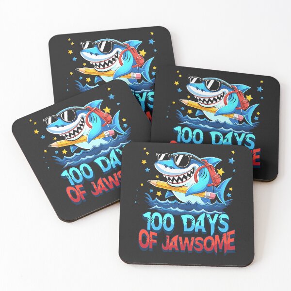 Item preview, Funny 100 Days of Jawsome Shark Kids Boy 100th Day of School  designed and sold by ArleneRowe.