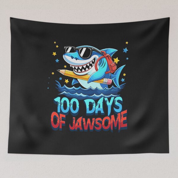 Item preview, Funny 100 Days of Jawsome Shark Kids Boy 100th Day of School  designed and sold by ArleneRowe.