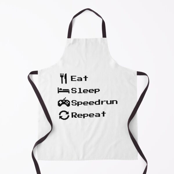 Item preview, Eat Sleep Speedrun Repeat – Retro Pixel Gamer Text designed and sold by PHRASEandSTYLE.