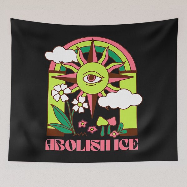 Item preview, Abolish Ice Retro Protest Resist Support Immigrants Refugees designed and sold by sauagecornc.