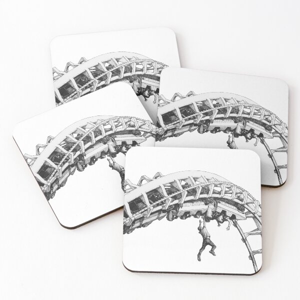 Item preview, Man Falling from Roller Coaster Inversion designed and sold by Naux | Design & Illustration.