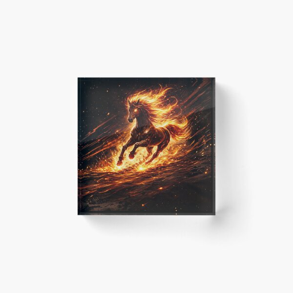 Item preview, Inferno Fire Horse – Blazing Flame Spirit designed and sold by Sksticker991.