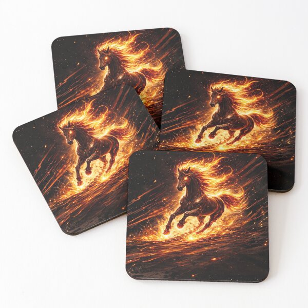 Item preview, Inferno Fire Horse – Blazing Flame Spirit designed and sold by Sksticker991.
