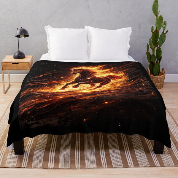 Item preview, Inferno Fire Horse – Blazing Flame Spirit designed and sold by Sksticker991.