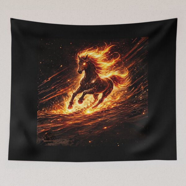 Item preview, Inferno Fire Horse – Blazing Flame Spirit designed and sold by Sksticker991.