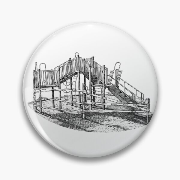 Item preview, Playground Roped Off with Caution Tape designed and sold by Naux | Design & Illustration.