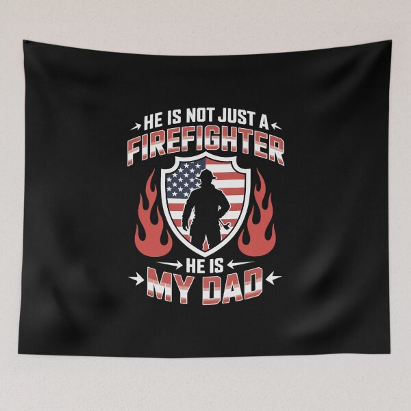Item preview, My Dad Is A Firefighter Hero Proud Fire Son Daughter designed and sold by IdunayaStore.