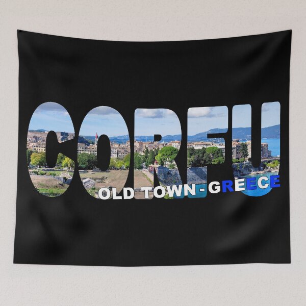 Item preview, CORFU Old Town Greece - Perfect Day Cruise Greek Island Paradise designed and sold by Adam Gormley.