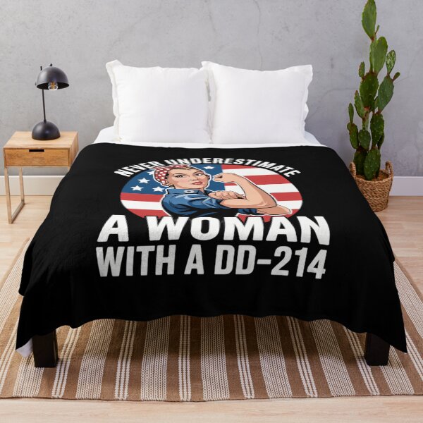 Item preview, Never Underestimate A Woman With A DD-214 Veterans Day Mom designed and sold by IdunayaStore.