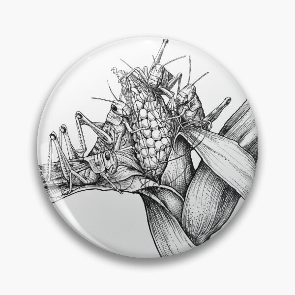 Item preview, Locusts Eating Corn designed and sold by Naux | Design & Illustration.