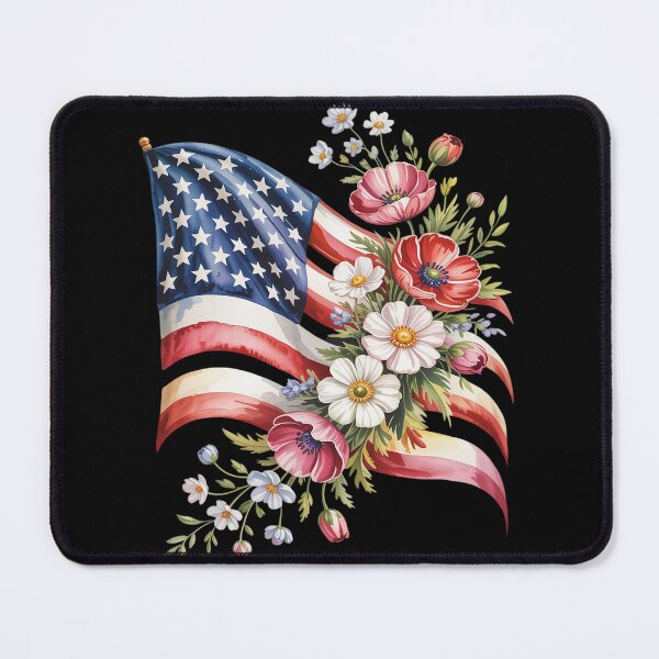 Item preview, Floral American Flag 4th of July America Coquette 4th Of Jul designed and sold by ProudForFunny.