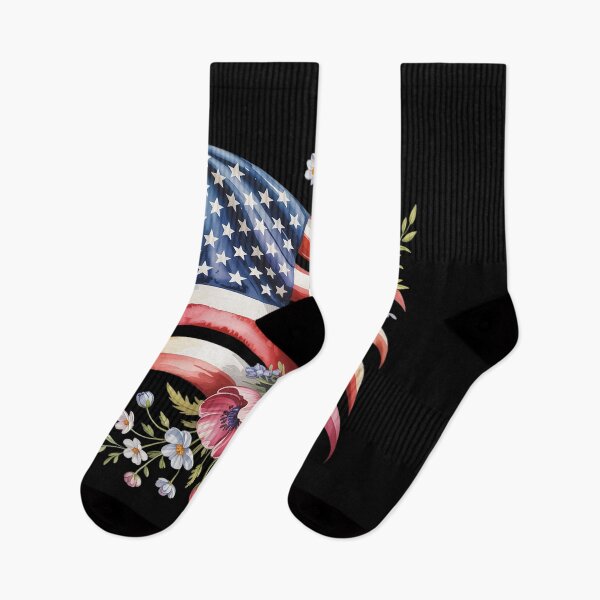 Item preview, Floral American Flag 4th of July America Coquette 4th Of Jul designed and sold by ProudForFunny.