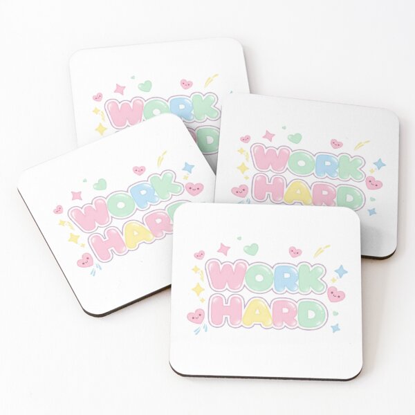 Item preview, Work Hard Motivational Cute Design designed and sold by Saurabh86.