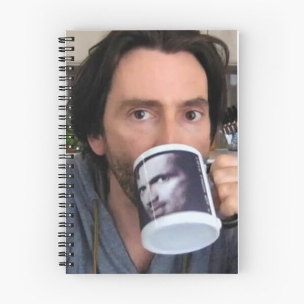 Item preview, David Tennant mug holding a David Tennant Staged mug designed and sold by houlocomx.