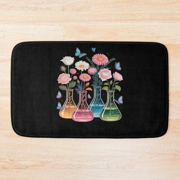 Item preview, Floral Beakers Laboratory Bird Butterfly Chemistry Science designed and sold by ProudForFunny.